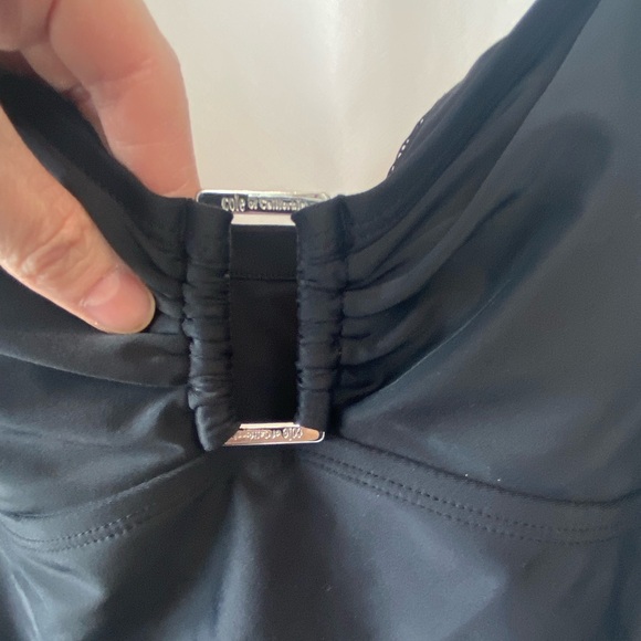 Cole Of California Women's black one piece bathing suit size 12 Beach Resortwear - Picture 8 of 14